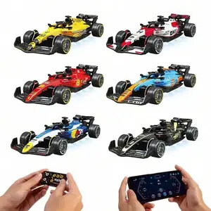 1/64 Mini Remote Control Alloy Car Model, Adjustable Speed Formula Racing Toy, RC Vehicle, Rc Cars, Light-Up Features
