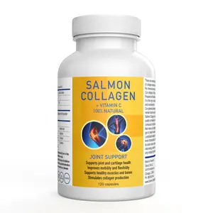 Salcoll Collagen Bioactive Marine Fish Capsules Support Healthy Joints Type I, II, III, V, VI, IX, XI, XII One Month Supply