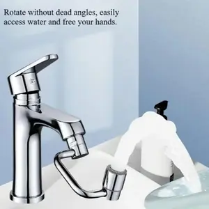 Rotatable Faucet Aerator Extender, Full Angle Control, Kitchen Bathroom Sink Faucet Spray Attachment, Faucet Sprayer Attachment, 2 Modes Splash, Faucet Aerator Extension (1pc)