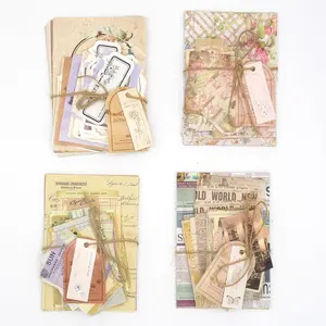 Scrapbook Paper, 400 sheets of journaling supplies for Vintage Crafts Planner Journal Supplies Mixed Media Collage Card Album Embellishments