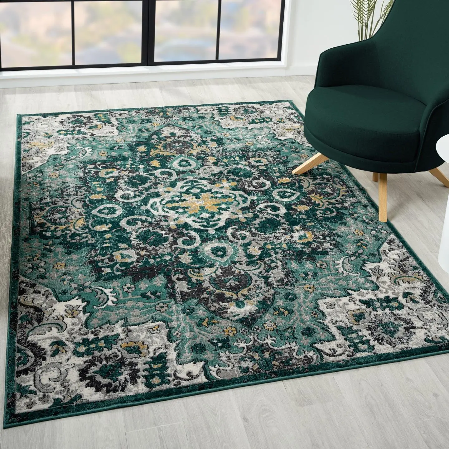 Moroccan Medallion 9577 Area Rug