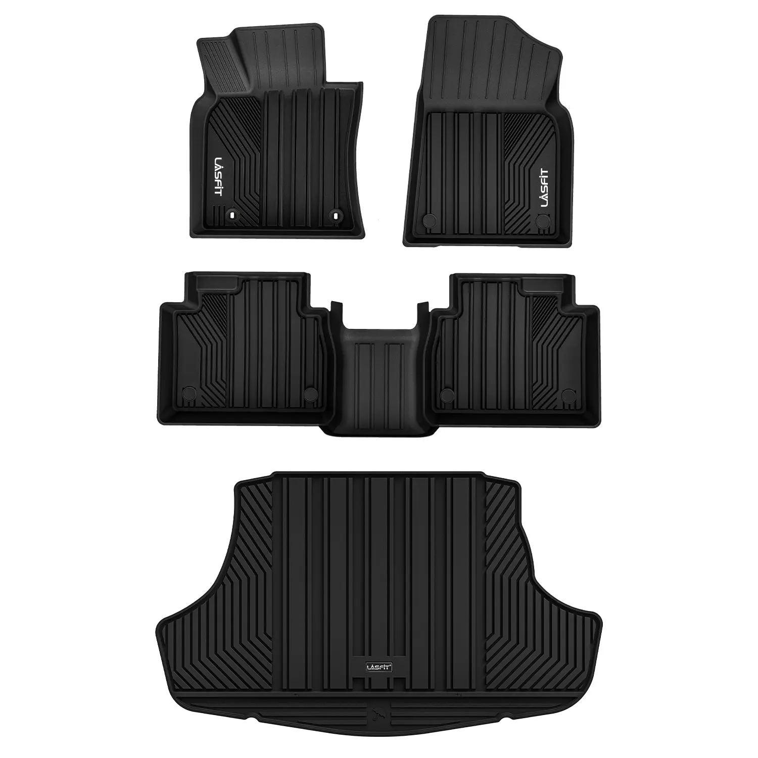 Lasfit fit for 2018-2024 Toyota Camry Floor Mats or Cargo Mat, Car Floor Mats All Weather, Automotive Floor Mats