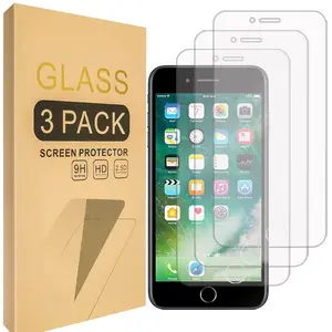 iPhone 7/8 Plus Screen Protectors, Smartphone 3-Pack Tempered Glass Design, Case-Friendly Anti-Scratch Protection, Bubble-Free Ultra-Rugged