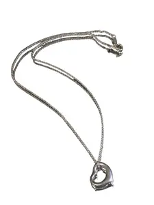 Pre-owned Tiffany and Co. Elsa Perretti Open Heart Necklace 15"
