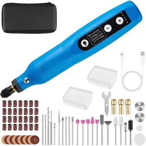 Cordless Rotary Tool, 5-Speed Mini Rotary Tool Kit with 75 Accessories, Multi-Purpose 3.7V Type-C  Rotary Tool for Engraving, Sanding, Polishing, Drilling, Grinding, Small DIY Crafts