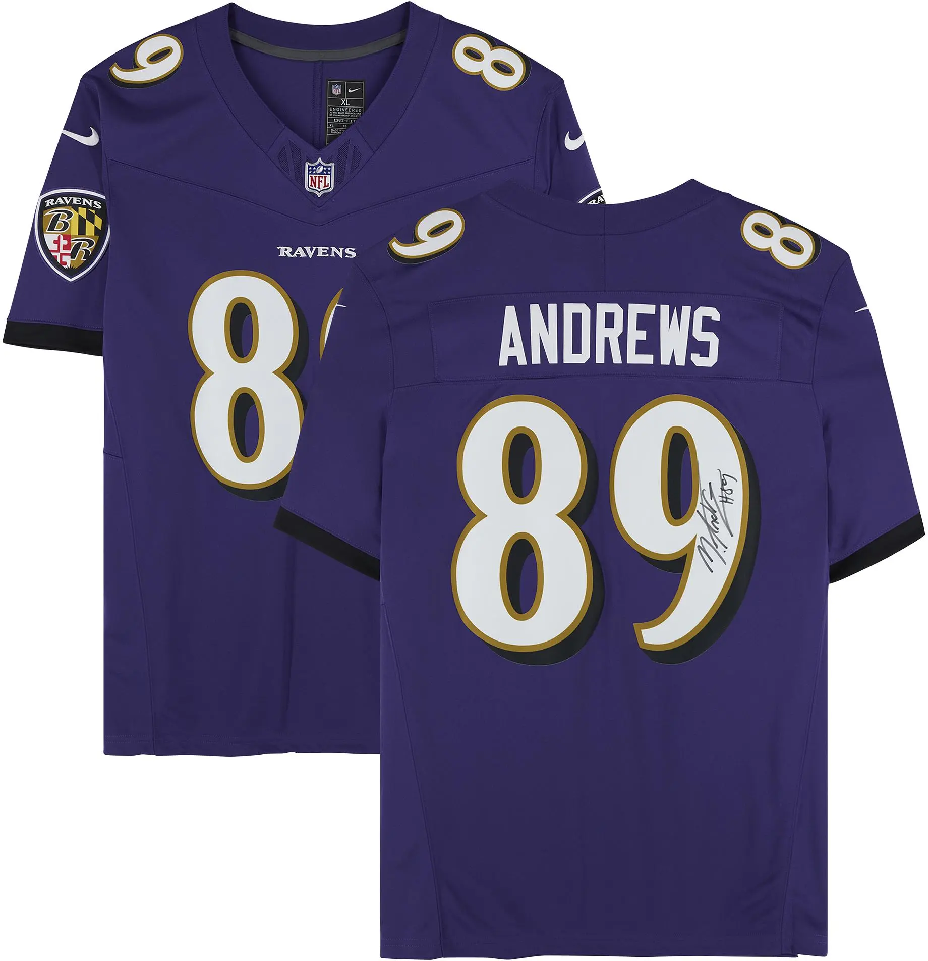 Mark Andrews Baltimore Ravens Autographed Nike Purple Vapor Fuse Limited Jersey - Fanatics Authentic Certified