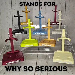 Custom Display Stands for “Why So Serious” Pendants – 3D Printed with Card Clip