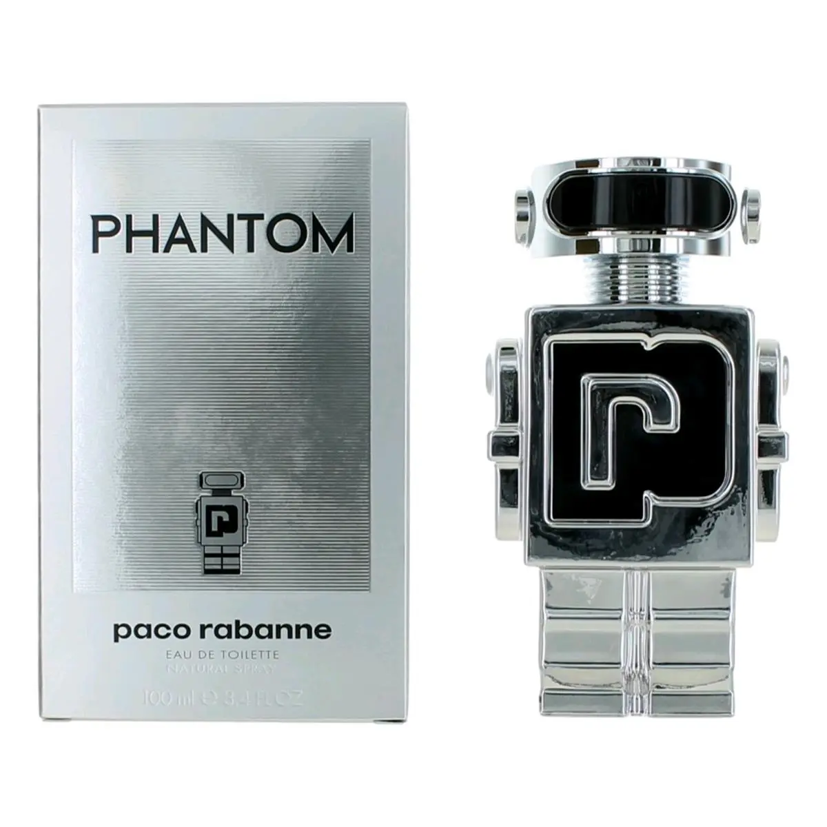 Paco Rabanne Phantom Eau de Toilette, Men's Fragrance Scent with Warm Vanilla, Lavender & Earthy Patchouli, 3.4 fl oz, Fragrance Scent Perfume, Vanilla Scents