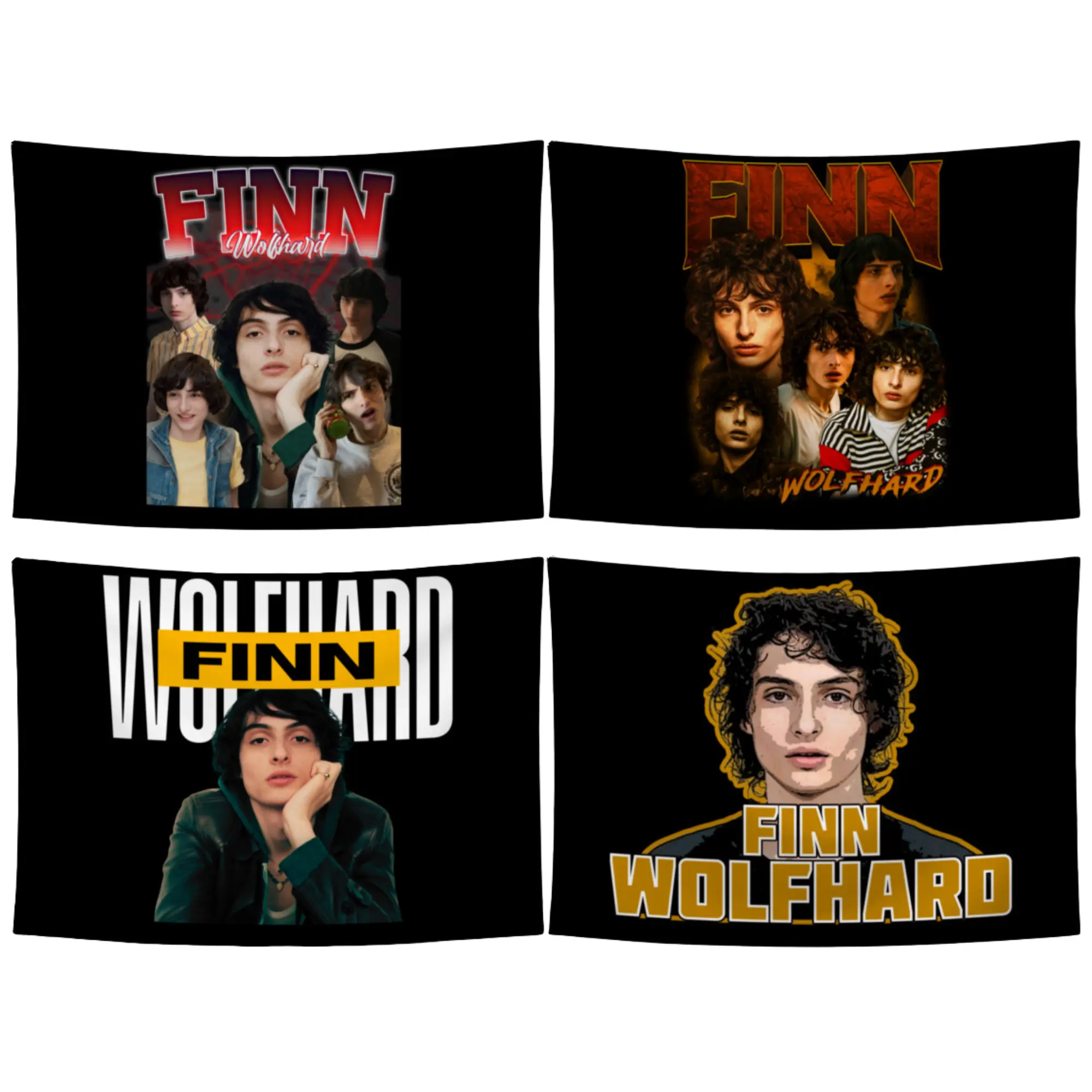 Finn "Mike Wheeler' Wolfhard Stranger Things Movie Series Wall Flag Tapestry - 5 Size (From 30"x40" to 60"x90") - Modern Viral Home & Room Wall Hanging Decor Art - Gift For Fans