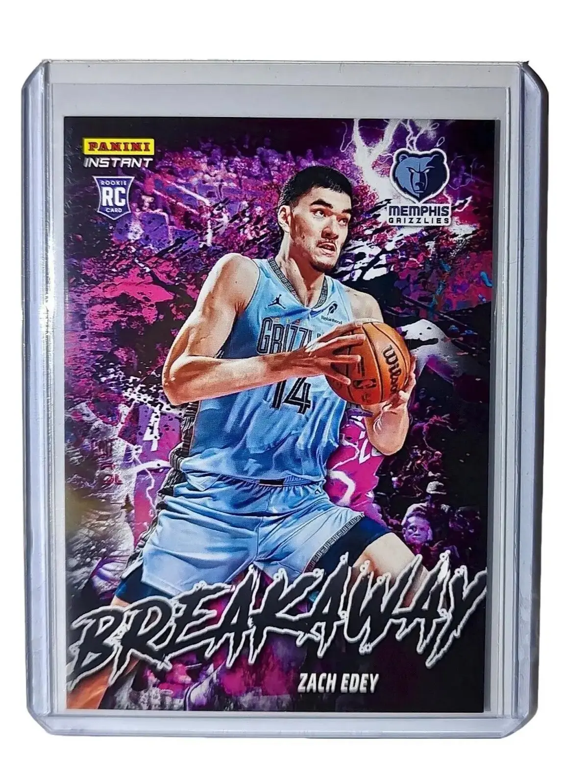 Zach Edey Rookie 2024-25 Panini NBA #9 Breakaway Card Grizzlies 1/1355