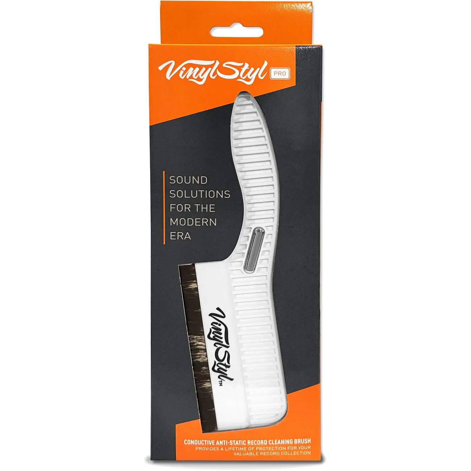 Vinyl Styl® VS-A-019 Premium Conductive Anti-Static Record Cleaning Brush (White)  [VINYL ACCESSORIES] Audiophile, White