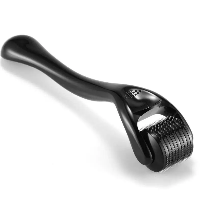0.25mm Microneedle Roller Dermaroller Beauty Massager - Plastic Handle, Fragrance-Free Manual Topical Derma Roller for Clean Dry Face Care, Easy & Safe for Adults, Cleanable with Warm Soapy Water