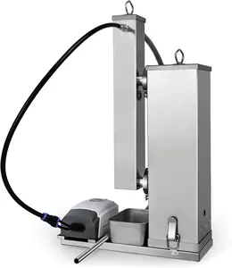 Supllueer Cold Smoke Generator, 16 Hours Continuous Smoke, Stainless Steel Pellet Smoker Tube, Use of Pellet Fuels, Portable Electric Smoke Maker Outdoor Smoker Accessories for Meat Vegetables