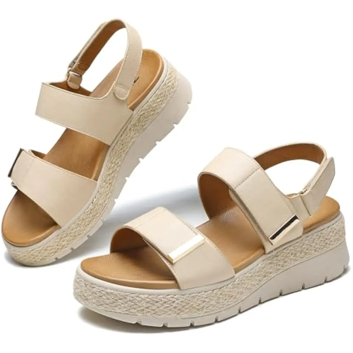 Wedges for Women Platform Sandals Wedge Heels for Sandals Comfortable Summer Espadrille Shoes Ankle Strap