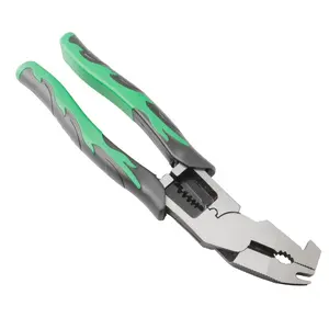 Upgraded 10-in-1 Heavy Duty Wire Stripping Pliers with Voltage Tester, Multi-Function Tool for Cutting, Crimping, Stripping, Electrical Work, and Home Repairs