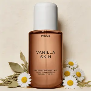 PHLUR Vanilla Skin Body Mist 8oz – Cozy Vanilla Meets Spicy Pink Pepper & Warm Woods | Hair & Body Perfume for All-Day Layering