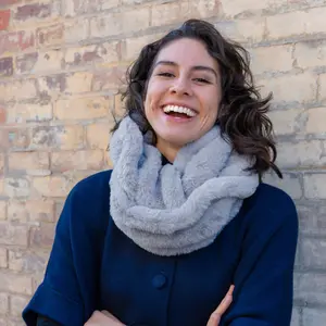 Faux Fur Rabbit Ruffle Scarf