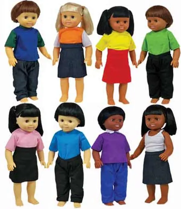 Multicultural Dolls Set of 8