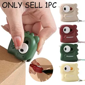 Small Dinosaur Ceramic Box Cutter Knife, Magnetic Mini Portable Craft Knife, Paper Box Opener, Safe Non-Slip Design, Paper Cutters, Cardboard Cutter