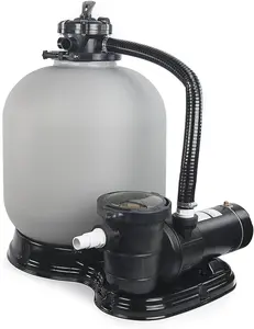 XtremepowerUS 4500GPH 19" Sand Filter with 1.5HP Above Ground Swimming Pool Pump Media System, 5-Way Valve Filter, Pool Accessories, Swimming Pool Accessories
