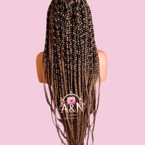 Box Braid Wig 13x4 Lace Front – Pre-Braided, Lightweight, Everyday Slay