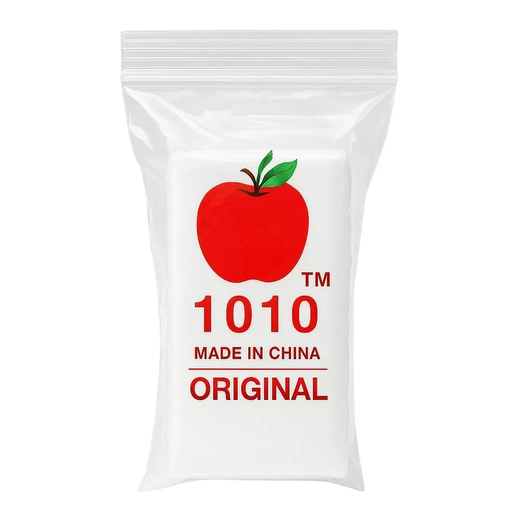 Synthetic 1x1 in 2mil 1010 Original Mini Resealable Zipper Bags, Reclosable Plastic Storage Bags, Bulk Pack of 1000 for Home Organization Supplies, Zipper Bag