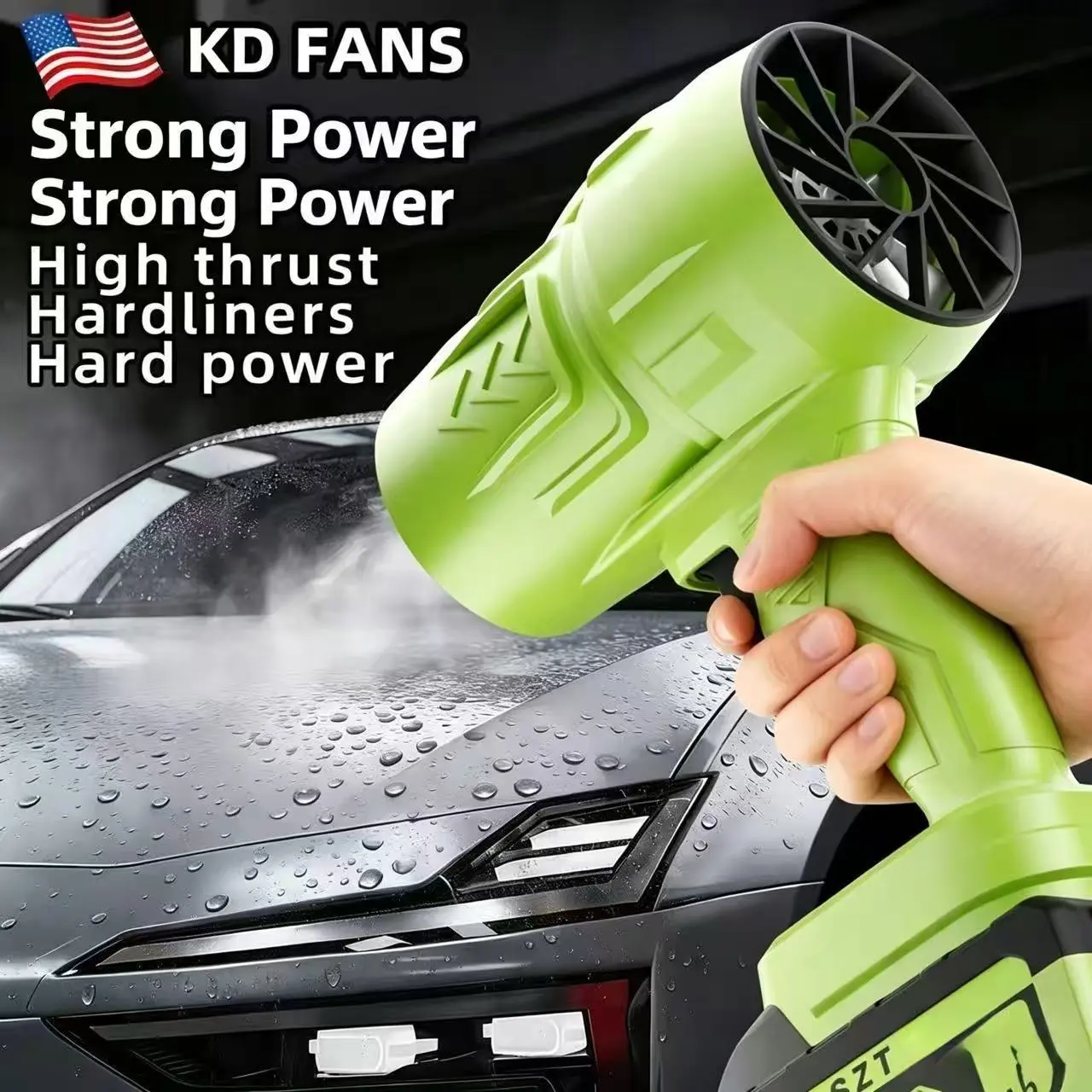 Cordless Leaf Blower Violent TurboFan, BrushlessPure Copper Motor With Battery, Handheld PowerfulDryer for Car, Car Drying after Wash, SnowRemoval fathersdaygift