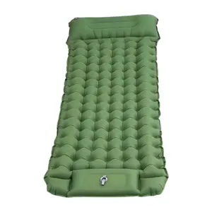 Camping Sleeping Pad - 3.91 Inch Thick Inflatable Camping Pad with Pillow, Ultra Light Self-Inflating Camping Pad, Backpacking Sleeping Pad for Hiking, Tent, Travel, Travel Mattress