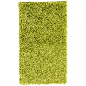 Shaggy Rectangular Area Rug in Lime Green