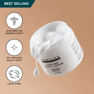 DRMTLGY Peptide Night Cream 2.1 oz with Ceramides