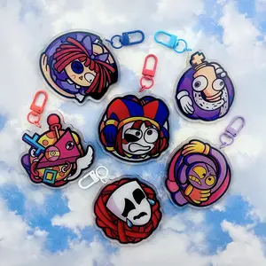 TADC Ball Keychains - The Amazing Digital Circus Keychains, Unique Keychains for Personal Style, Cute Keychains for Bags and Keys, Durable, Lightweight and Perfect for Personal Style, Collecting and Gifting