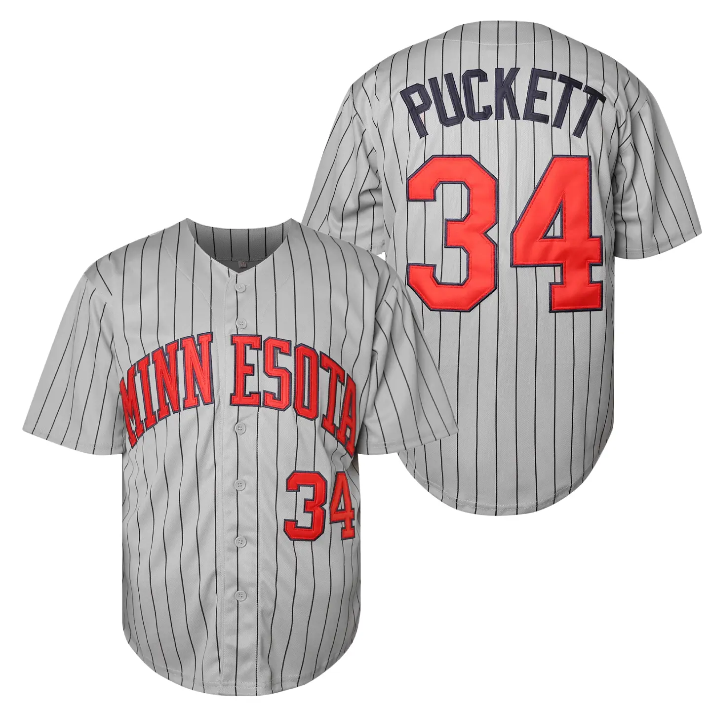 Vintage Inspired #34 Embroidered Baseball Jersey Striped Design Polyester Breathable Machine Washable Sports Casual Wear