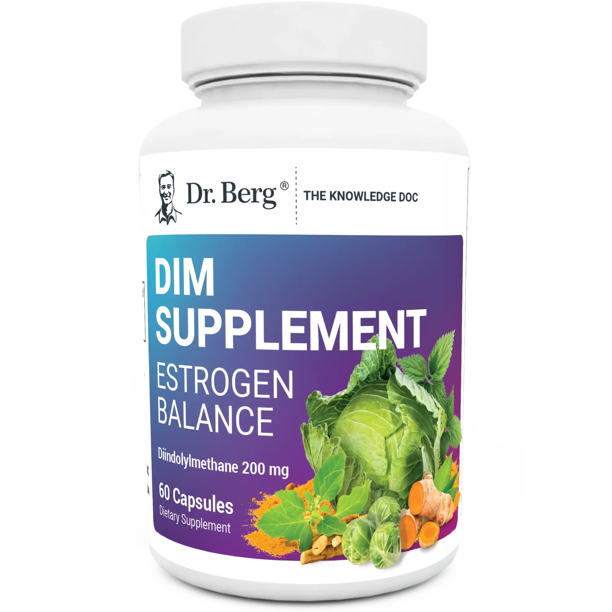 DIM Supplement Estrogen Balance with Black Cohosh and Ashwagandha- 60 Capsules Edible Dietary Healthcare Fitness Natural