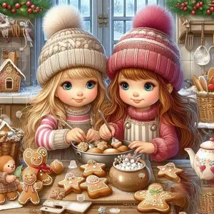 5D DIY Full Drill Round Diamond Painting - Diamond Art Painting Kit Gingerbread House Mosaic, Canvas - DIY Decorative Painting, Home Wall Decor, Perfect for Halloween and Christmas, Independence Day, Birthdays, and Anniversary Gifts.