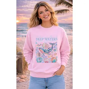Deep Waters Whale Crewneck