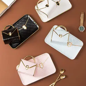 10oz Ceramic Coffee Mug with Spoon and Tray, Elegant Handbag Shape Cappuccino Cup, Coffee Cup Saucer, Perfect for Breakfast, Afternoon Tea, Home Decor Gift