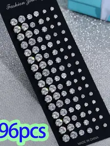 Fashionable Rhinestone Decorated Earrings Set, Fashion Jewelry for Party, Daily Clothing Decor, Trendy All-match & Exquisite Jewelry for Birthday Gift, Ear Studs