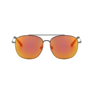 Peralta Aviator Sunglasses with Orange Mirror Lens