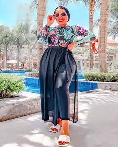 Palm Breeze 4-Piece Modest Swim Set