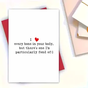 Funny Naughty Birthday Card for Him - Perfect Anniversary, Valentine's Day & Special Occasions Greeting Card for Husband or Boyfriend