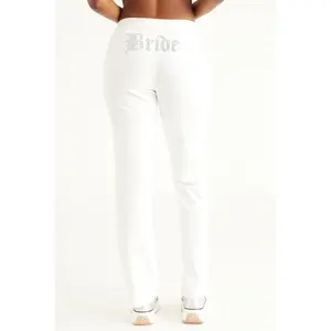 Juicy Couture Bride Customizable Big Bling Velour Track Pants