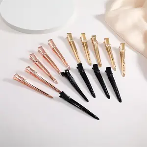 SuperNova 1 Random Hair Clip – Duck Bill & Curl Clips with Holes for Hair Styling, Coloring & Sectioning – Salon-Grade Metal Clips for Pinning & Holding Hair in Place, Perfect for Curling, Dyeing & Setting Styles