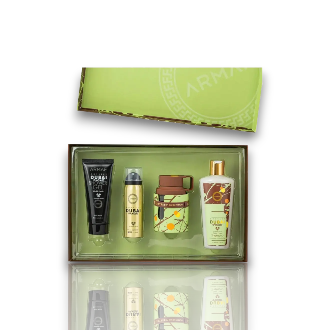 Armaf | Odyssey | Dubai Chocolat | Unisex Fragrance | 16.9 OZ | Eau De Parfum - Perfumed Body Spray - Shower Gel - Shampoo | Coffee - Pistachio & Hazelnut