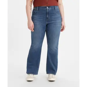 Levi's Women's Plus Size 726 High-Rise Flare Jeans - Medium Indigo Worn In 26