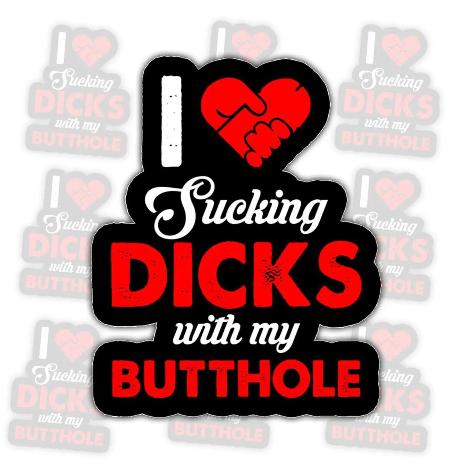Humorous Adult Gay Pride Sticker: Funny LGBTQ+ Decoration
