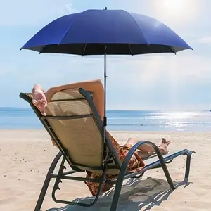 Outdoor Clip-On Sunshade, Portable Detachable UV-Protective Beach Chair Umbrella, 360° Adjustable Heat-Resistant Sun Protection Design, Suitable for Camping, Beach Chairs, Strollers, Wheelchairs, Patio Seating, Fishing, and Other Outdoor Activities.