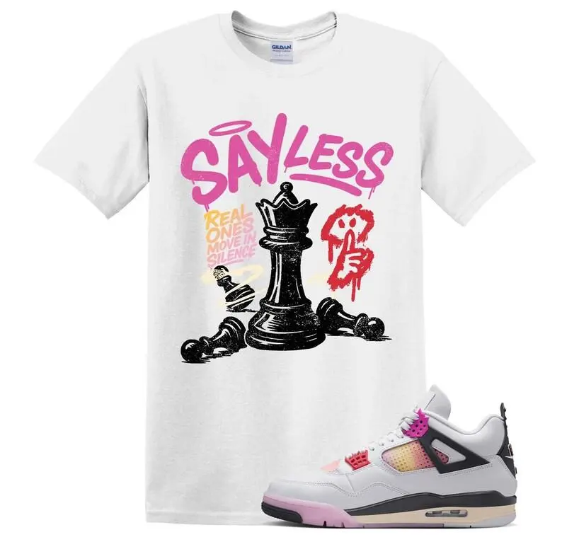 4s Comic Matching T Shirt, SAYLESS! Graphic Shirt, 90s Hip Hop Tee, Gift For Women and Man, Unisex T-Shirt, Sneaker Head Gift