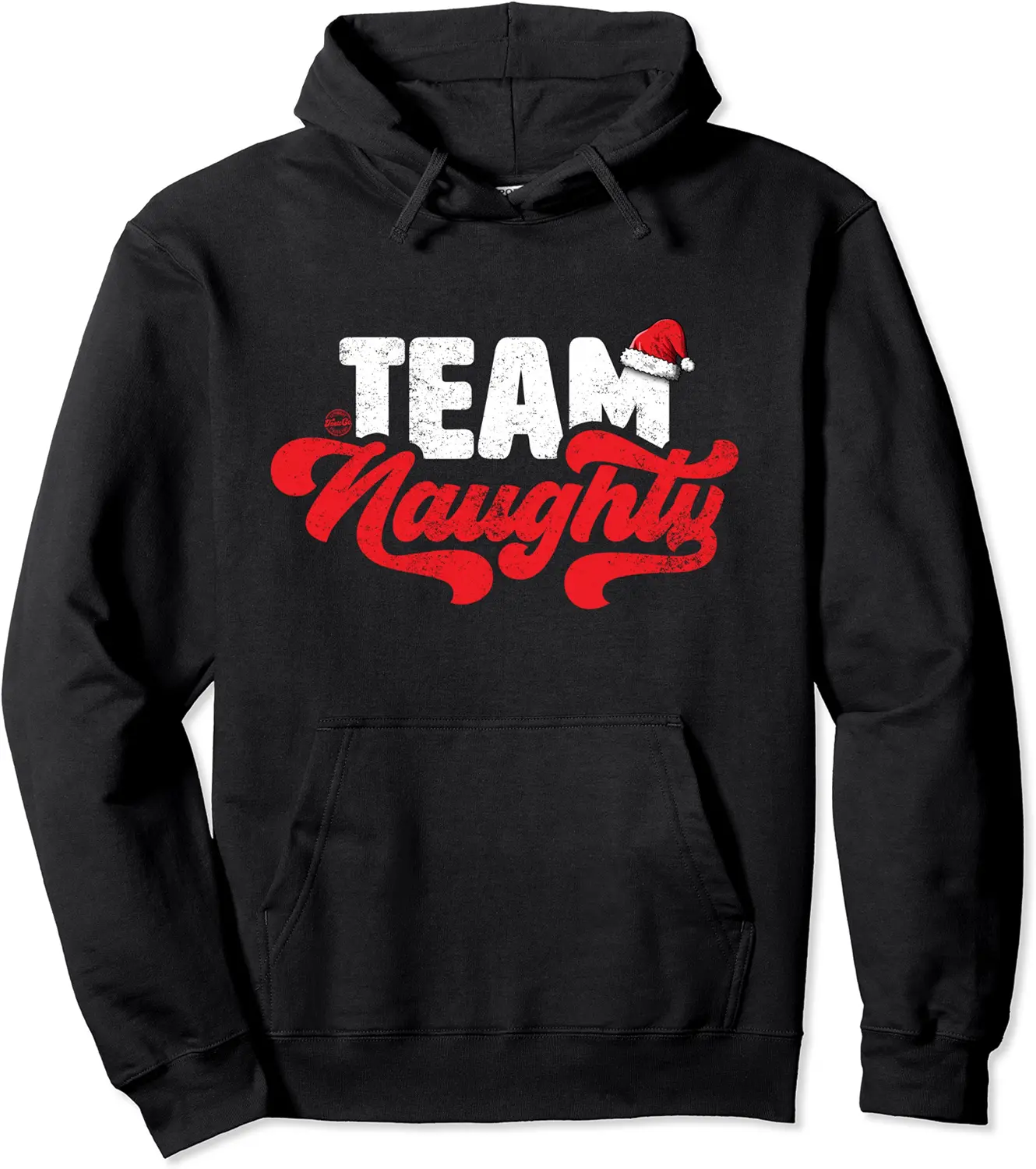 Team Naughty - Funny Couple Matching Outfit Christmas Party Pullover Hoodie - Farhadheid Shop 72B08L5WT4KG