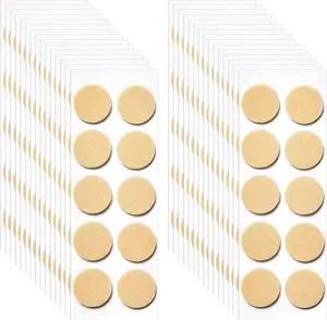 300 Pieces Earring Support Patches Earring Lifters and Backs for Support Pads Waterproof Lifting Patches Ear Lobe Backs(Nude Color,Circle Shape)