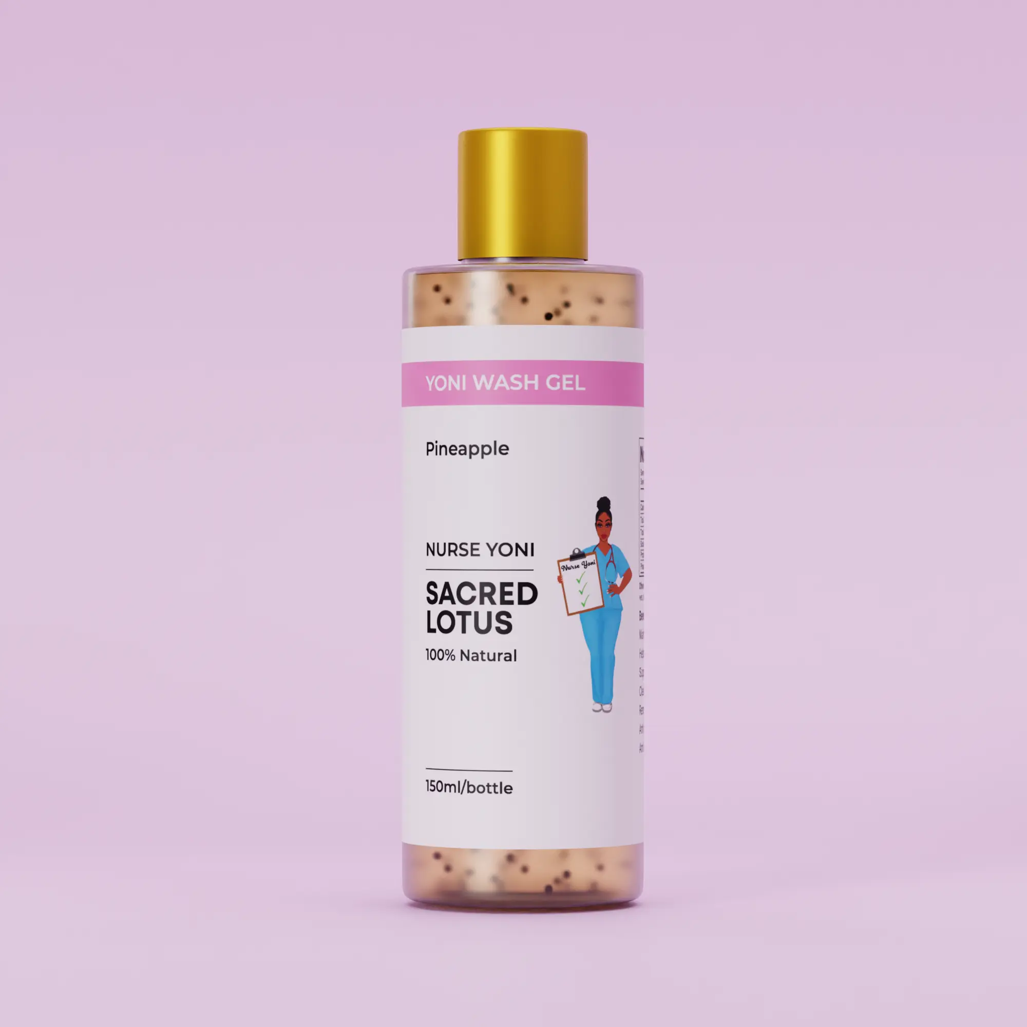 Sacred Lotus Pineapple Gentle Face & Body Cleanser – Natural Daily Wash Soothing Skin Repair